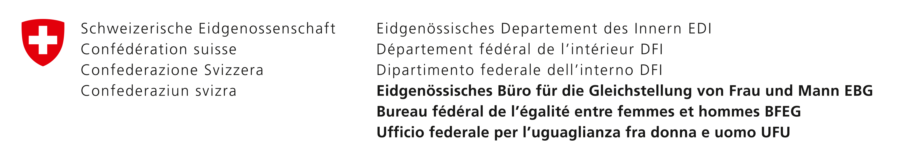 Logo - Eidgenössisches Büro für die Gleichstellung von Frau und Mann EBG